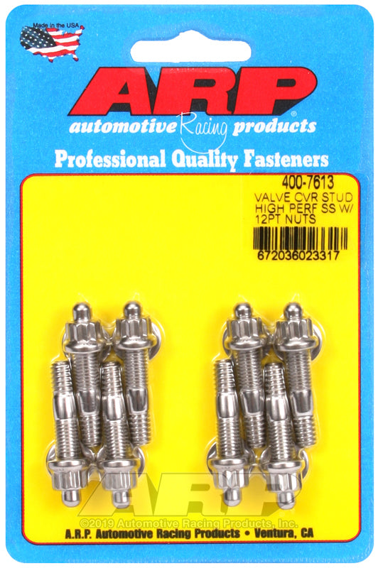 ARP Hi-Perf SS 12pt Valve Cover Stud Kit - 400-7613