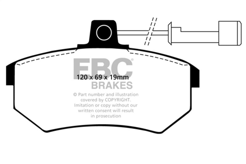 EBC 88-92 Audi 80 2.0 Ultimax2 Front Brake Pads - UD290