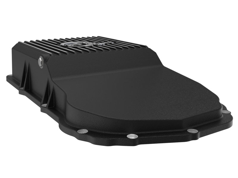 aFe POWER 21-24 RAM 1550 TRX Pro Series Transmission Pan Black w/ Machined Fins - 46-71310B