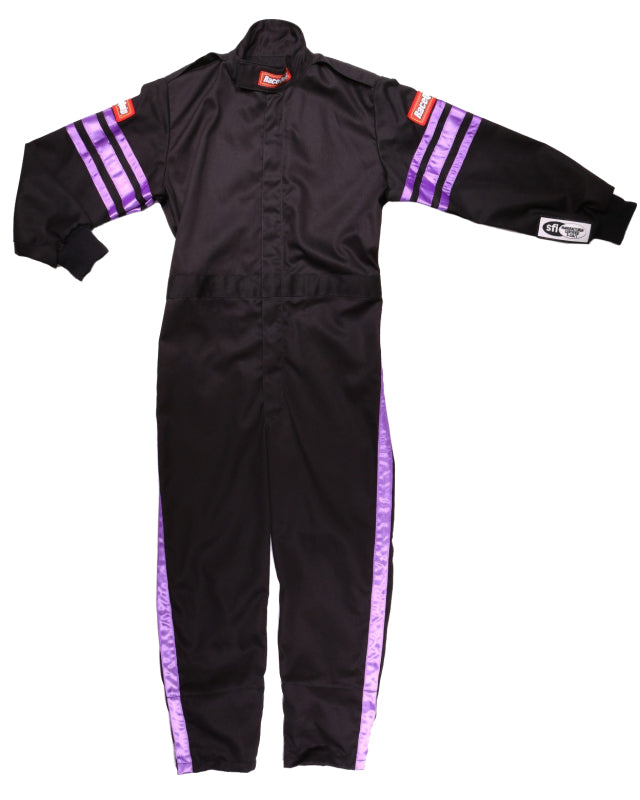 RaceQuip Purple Trim SFI-1 JR. Suit - Kids XXS - 1950590RQP