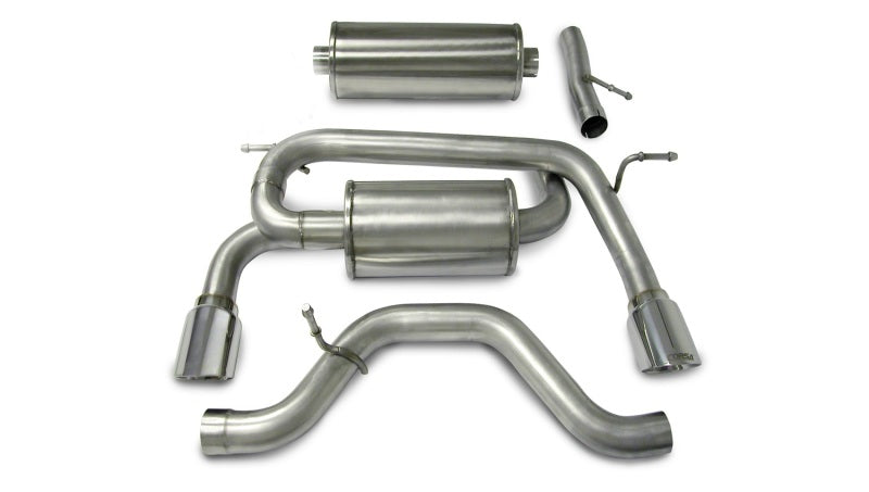 Corsa 2006-2008 Hummer H3 3.5L Polished Sport Cat-Back Exhaust - 14212