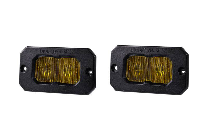 Diode Dynamics Stage Series 2 In LED Pod Sport - Yellow Fog Flush ABL (Pair) - DD6425P