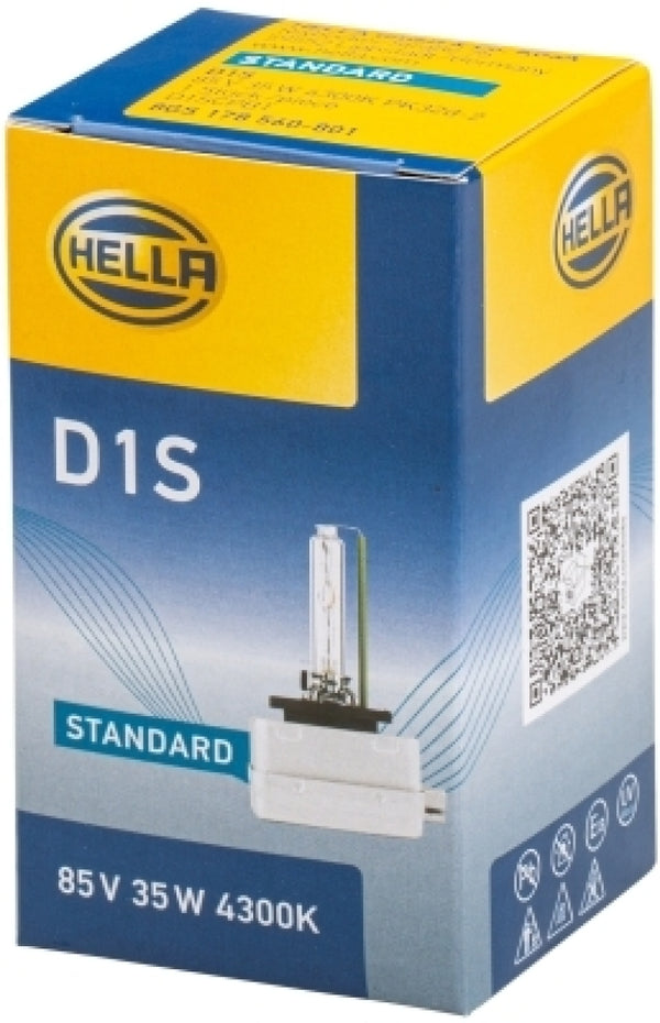 Hella Xenon D1S Bulb PK32d-2 85V 35W 4300k - D1S 4300 K for 2007-2014 Volvo S80 - front view