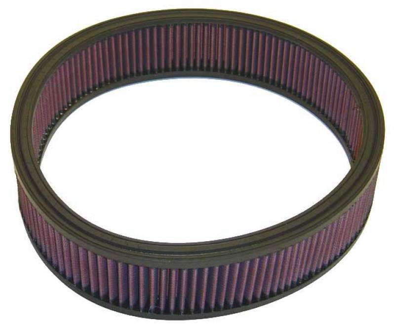 K&N Replacement Air Filter CHRYSLER,DODGE,PLY.,FORD, 1968-89 - E-1530 for 1972-1989 Plymouth Gran Fury - front view