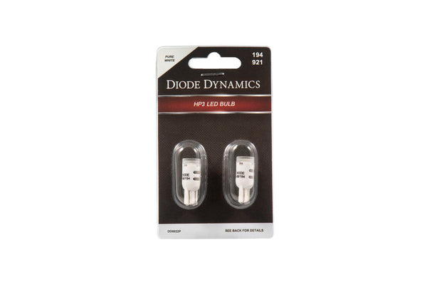 Diode Dynamics 194 LED Bulb HP3 LED Pure - White Short (Pair) - DD0329P for 2018-2026 Ford F 150 - front view