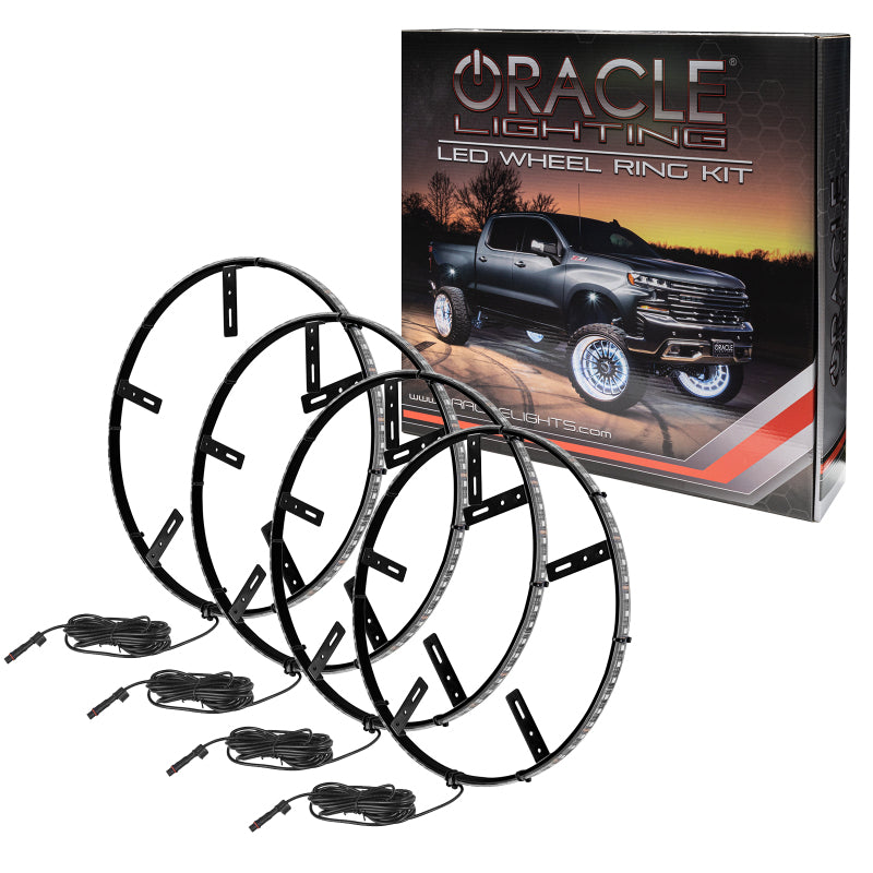 Oracle LED Illuminated Wheel Rings - Double LED - White SEE WARRANTY - 4228-001
