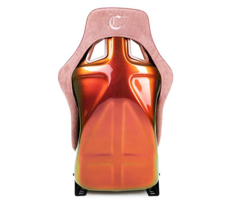 NRG FRP Bucket Seat (Large) Prisma-Chromatic Mauve Vegan Suede w/ Chameleon Back - FRP-302MUV-CHRMTC - front view