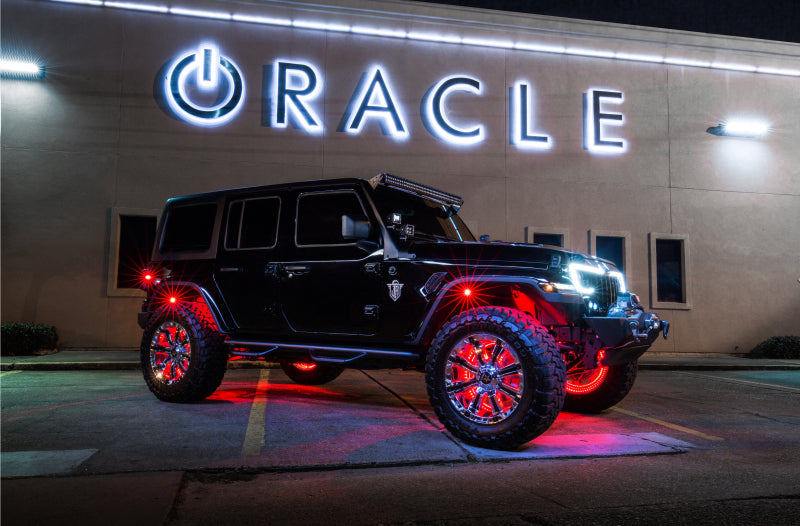 Oracle LED Illuminated Wheel Rings - ColorSHIFT No Remote - ColorSHIFT No Remote SEE WARRANTY - 4215-334