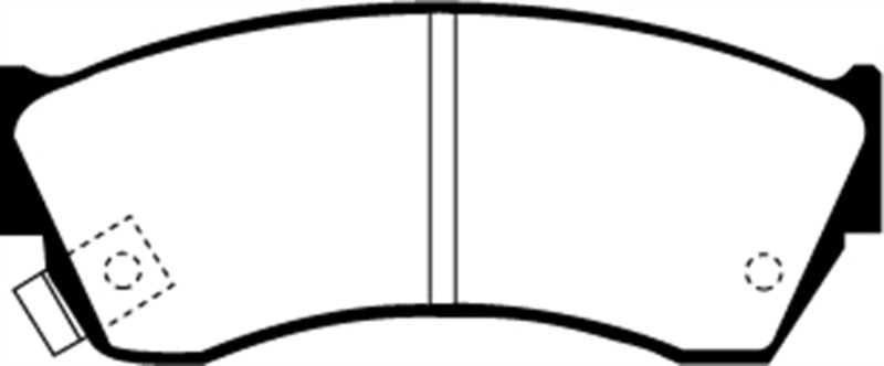EBC 97-01 Chevrolet Metro 1.3 Greenstuff Front Brake Pads - DP2762