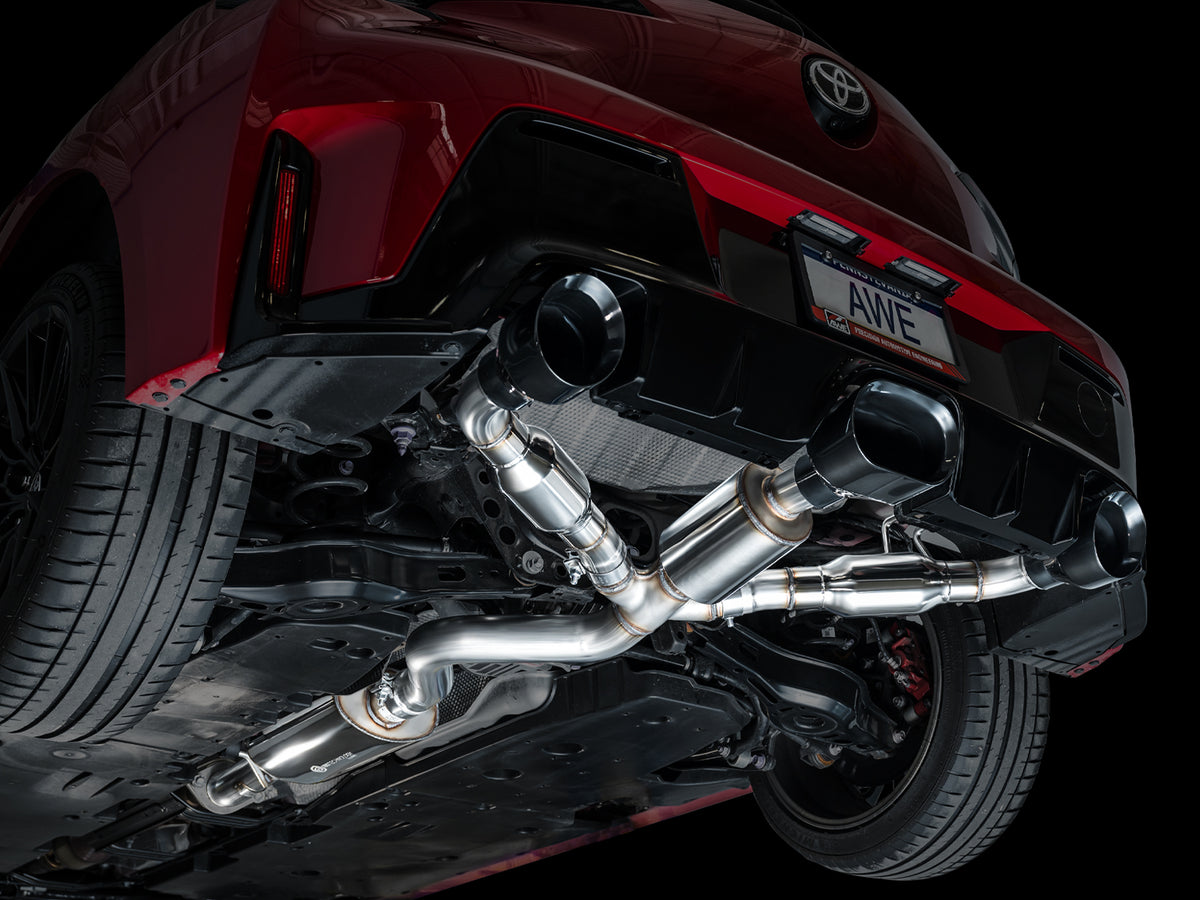AWE Tuning 2023+ Toyota GR Corolla Touring Edition Exhaust - Diamond Black Tips - 3015-53472