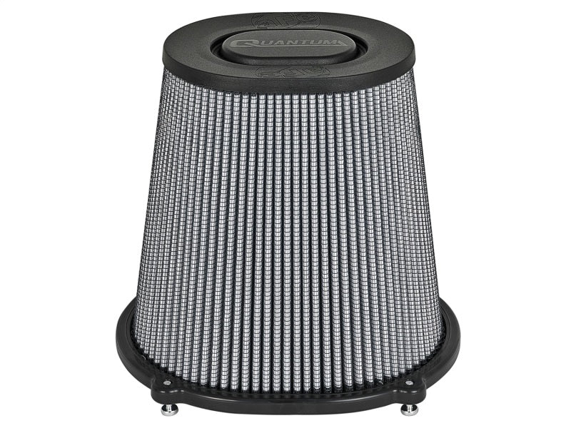 aFe Quantum Pro DRY S Air Filter Flat Top - 5in Flange x 9in Height - 21-90098