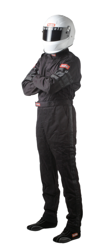 RaceQuip Black SFI-1 1-L Suit - Medium Tall - 110004RQP