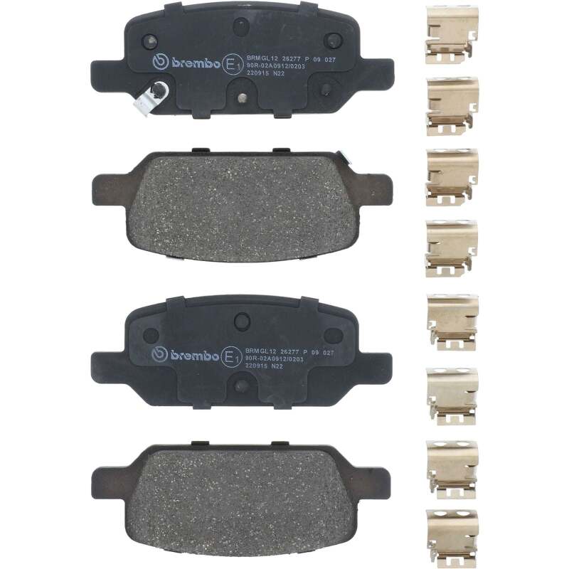 Brembo OE 17-21 Tesla Model 3/2021 Model Y Brake Pad - Rear - P09027