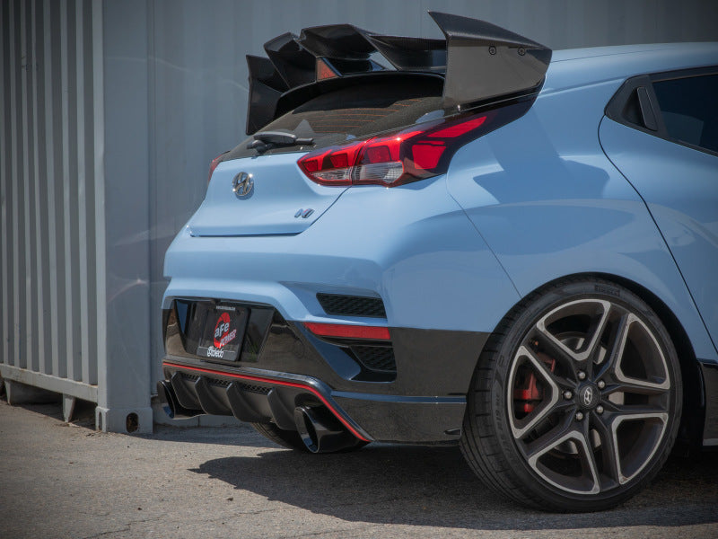 aFe 21-22 Hyundai Veloster N L4-2.0L Takeda 3in 304 SS Axle-Back Exhaust System w/ Black Tip - 49-37029-B