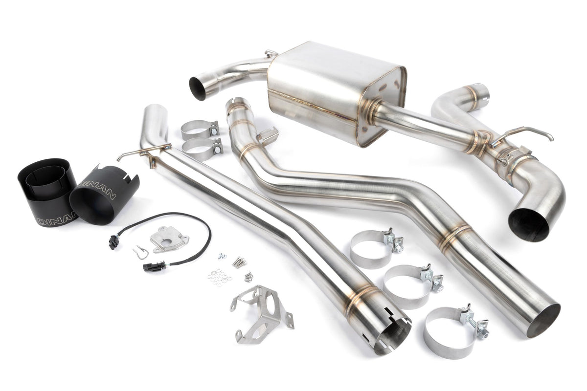 Dinan - Valved Cat-Back Exhaust - 2020-2026 Toyota GR Supra 3.0 - D660-0096-BLK