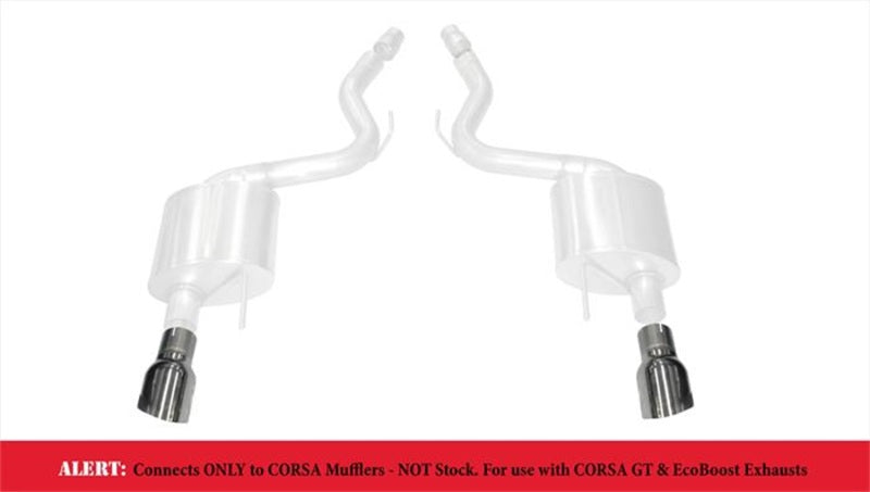 Corsa 2015-2017 Ford Mustang GT 3.0in Inlet / 4.5in Outlet Polished Tip Kit (For Corsa Exhaust Only) - 14346