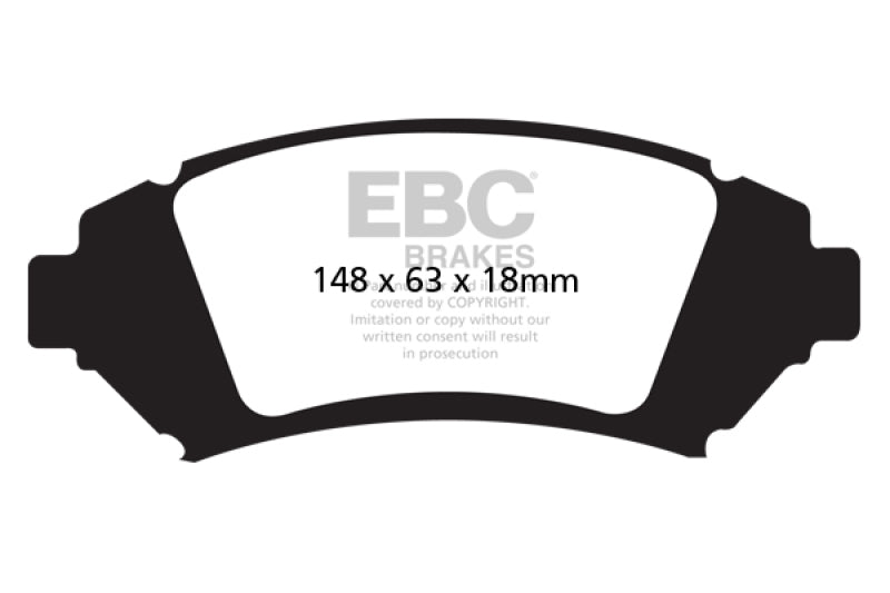 EBC 05 Buick Le Sabre (FWD) 3.8 (16in Wheels) Redstuff Front Brake Pads - DP31728C