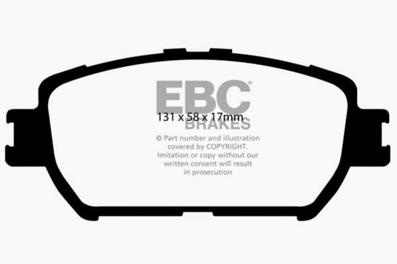 EBC 06-07 Lexus GS300 3.0 Ultimax2 Front Brake Pads - UD908