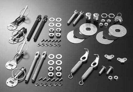 Cusco BODY PinS For HOOD ALUMinUM-Black Universal - 00B 817 AB for 1985-1987 Toyota Corolla