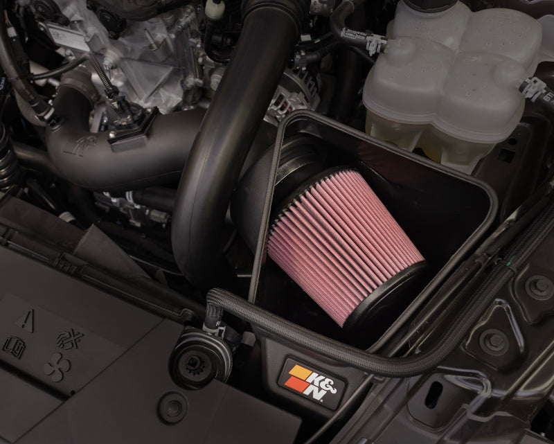 K&amp;N 2024 Ford Mustang Ecoboost L4-2.3L F/L Turbo Aircharger - Cold Air Intake System - 63-2627