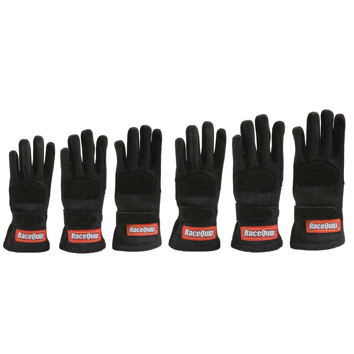 RaceQuip Black 2-Layer SFI-5 Glove Kid - XXS K6
