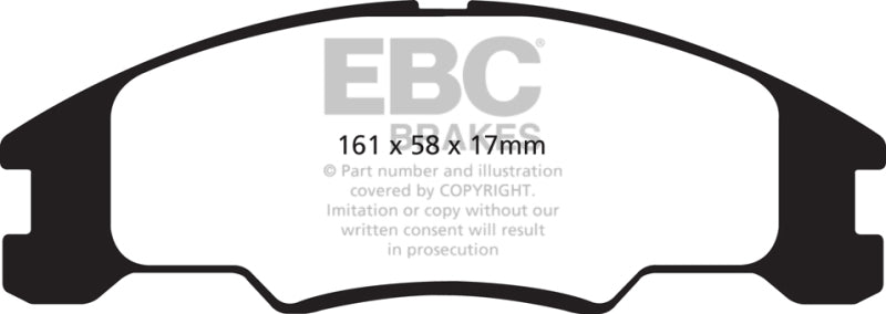 EBC 10-11 Ford Focus 1.6 Greenstuff Front Brake Pads - DP21822
