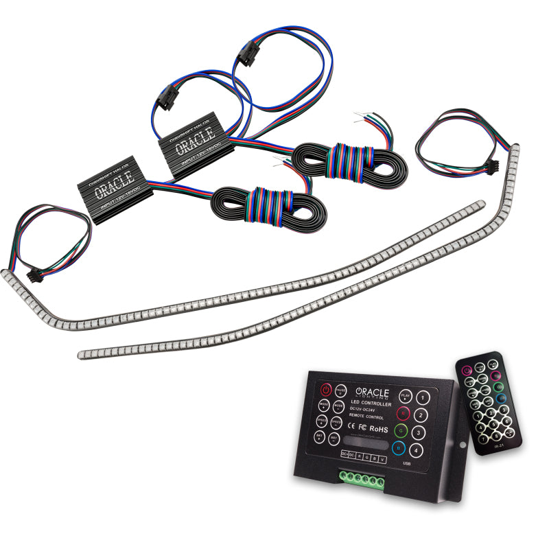 Oracle 16-21 Chevrolet Camaro Surface Mount DRL Modules - ColorSHIFT 2 SEE WARRANTY - 1297-333