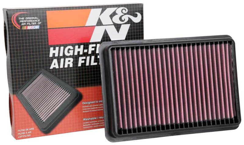 K&N 2012 Hyundai Santa Fe III 2.0L F/I Replacement Drop In Air Filter - 33-3129 by K&N Engineering - alternate view