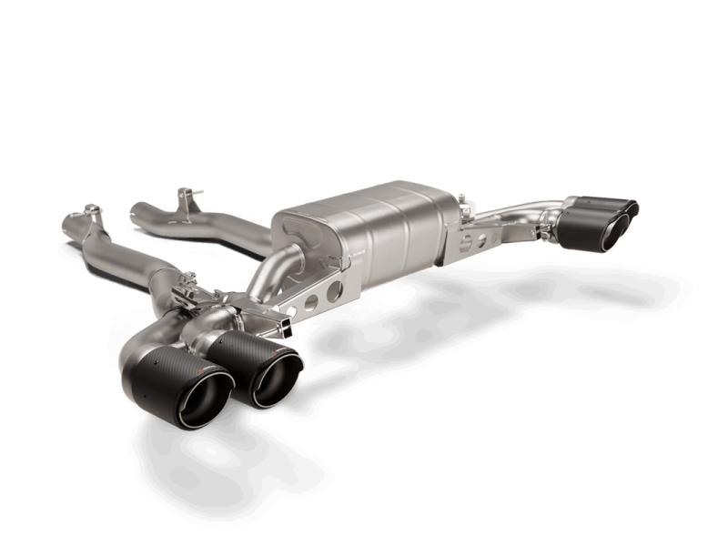 Akrapovic BMW M5/M5 Competition (F90) Slip-On Line (Titanium) (Req. Tips) - S-BM/T/27H for 2018-2022 BMW M5 - front view