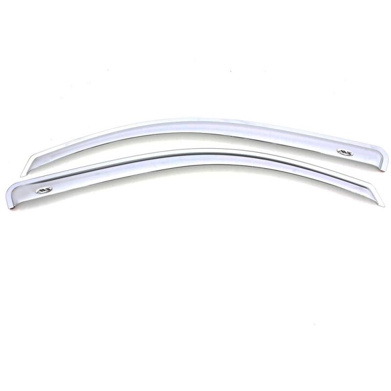 AVS 99-07 Chevy Silverado 1500 Standard Cab Outside Mount Front Window Ventvisor 2pc - Chrome - 682956