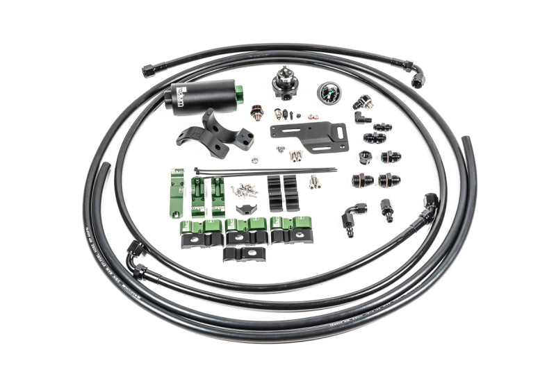 Radium Engineering Mitsubishi EVO 1-6 Fuel Hanger Plumbing Kit - Stainless Filter - 20-1334-03