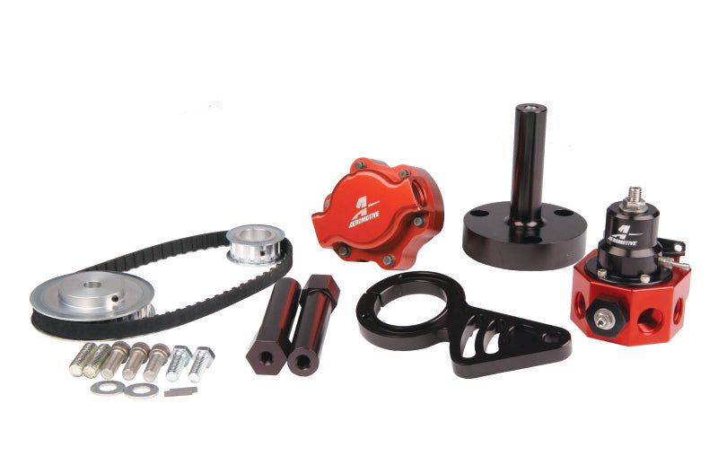 Aeromotive Chevrolet Big Block Belt Drive Fuel Pump &amp; Double Adjustable Reg Bolt-On Kit - 17243