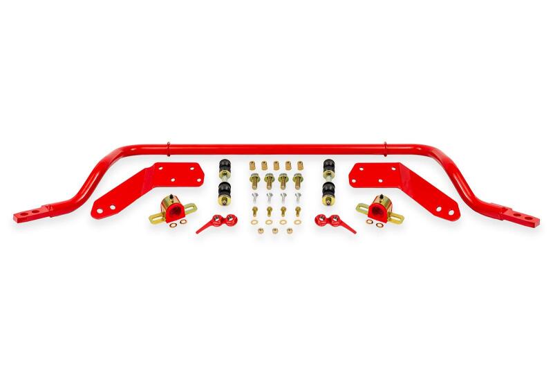 BMR 78-87 G-Body Front Sway Bar Kit - 1.25in Hollow - 2-Hole Adjustable - Red - SB461R for 1978-1987 Buick Regal - front view