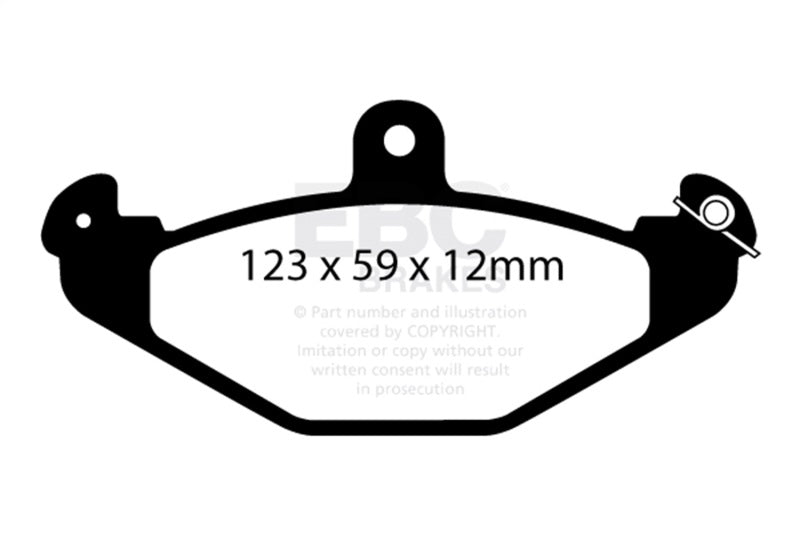 EBC 08+ Lotus 2-Eleven 1.8 Supercharged Redstuff Rear Brake Pads - DP3885/2C
