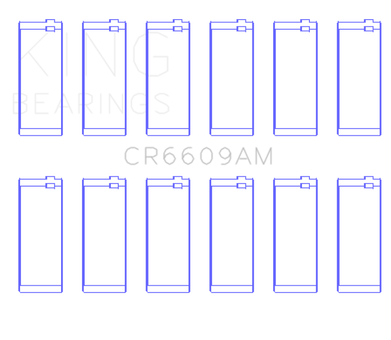 King BMW M30/M32/B35 Performance Rod Bearing Set - CR6609AM