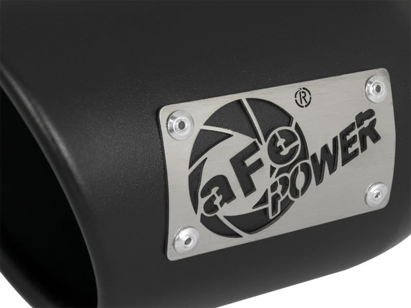 aFe MACH Force-Xp 409 SS Exhaust Tip Black (Left Side) 3in In x 4-1/2in Out x 9in L Clamp-On - 49T30452-B09