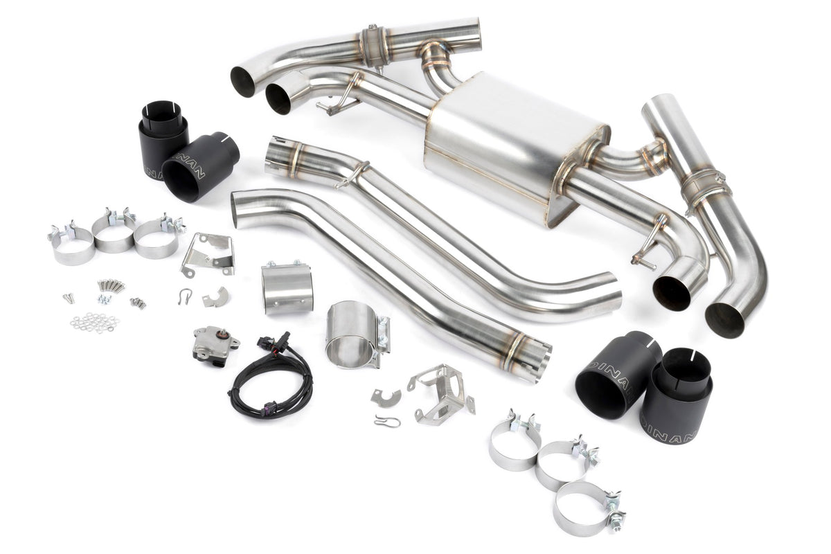 Dinan - Valved Axle-Back Exhaust - 2022-2026 BMW M240i - D660-0098-BLK