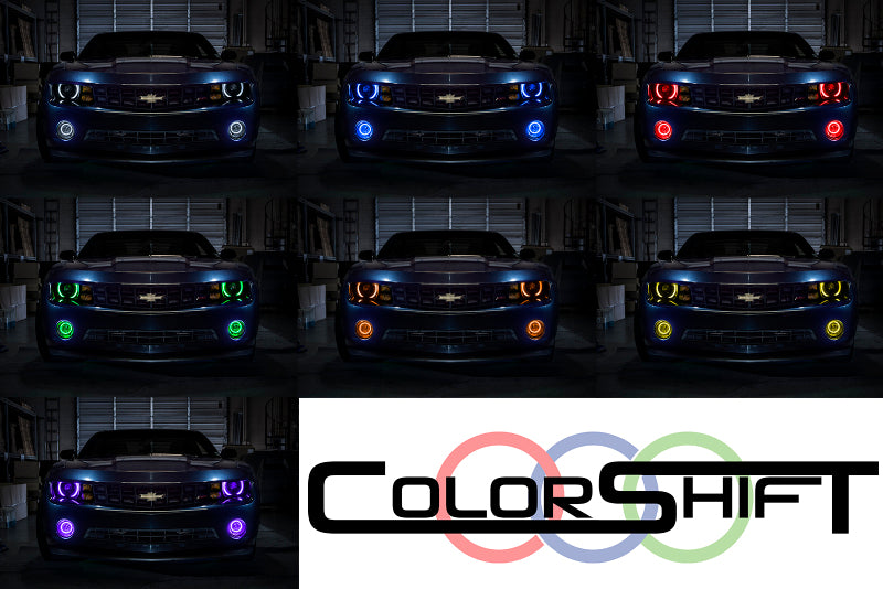 Oracle Chevrolet Camaro RS 10-13 Halo Kit - ColorSHIFT w/ Simple Controller SEE WARRANTY - 2641-504