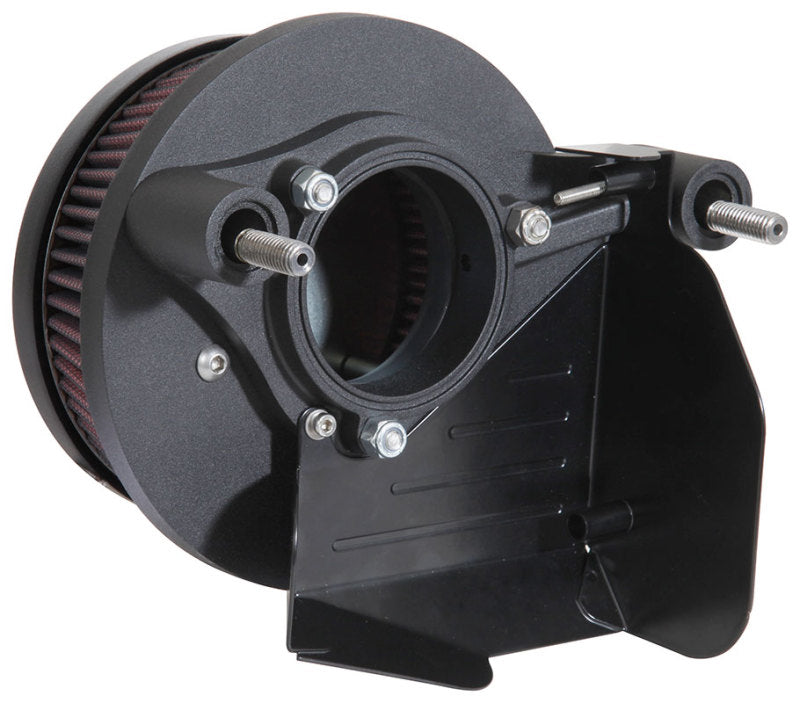 K&amp;N 17-18 Harley Davidson Road Glide Hammer Black Street Metal Intake System - RK-3954B