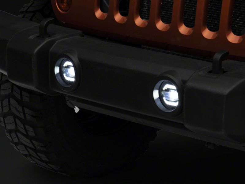 Raxiom 10-23 Jeep Wrangler JK &amp; JL Axial Series LED DRL Fog Lights - J127019