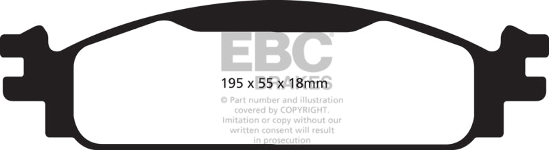 EBC 08-10 Ford Flex 3.5 Ultimax2 Front Brake Pads - UD1376