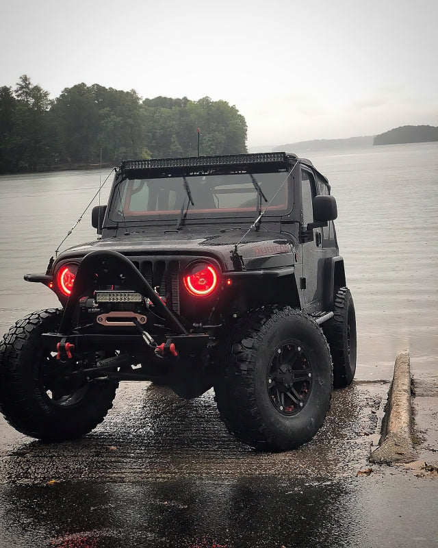 Oracle 7in High Powered LED Headlights - Black Bezel - ColorSHIFT 2.0 SEE WARRANTY - 5769-333