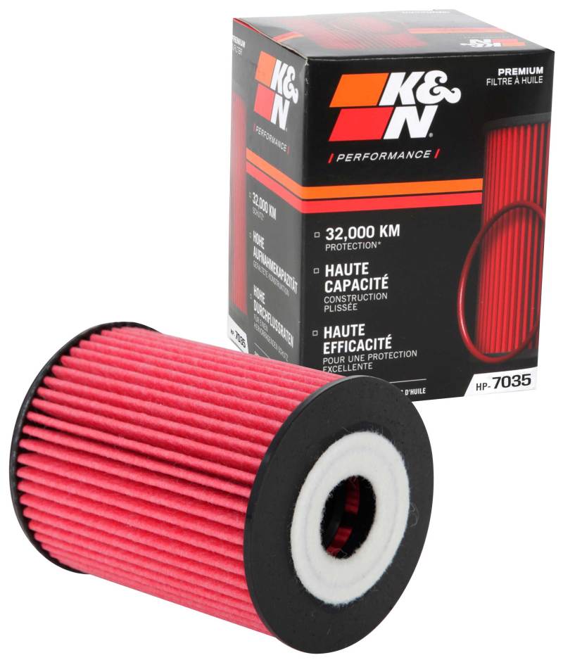 K&N Performance Oil Filter for 15-16 Hyundai Genesis Sedan 3.8L V6 - HP-7035 for 2020-2025 Hyundai Palisade - additional view