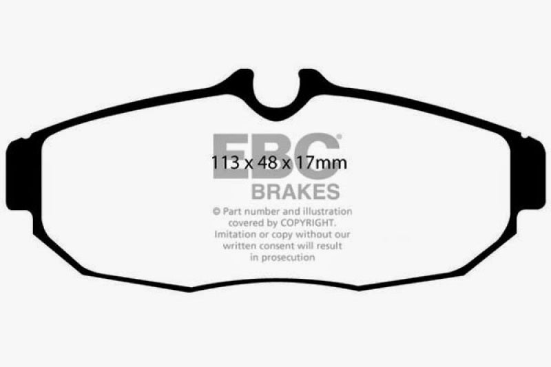 EBC 05-10 Ford Mustang 4.0 Greenstuff Rear Brake Pads - DP21741