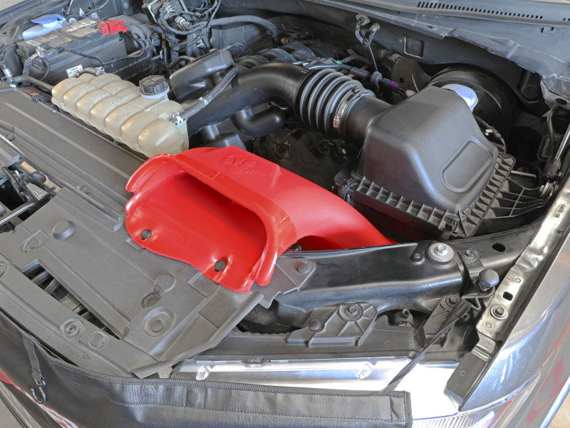 aFe Rapid Induction Dynamic Air Scoop 2021+ Ford F-150V6/V8 - Red - 52-10010SR