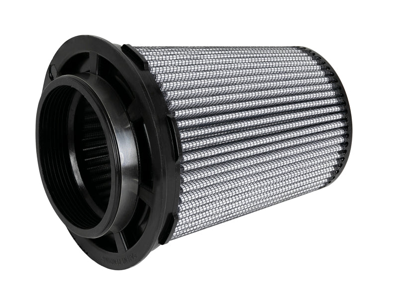 aFe MagnumFLOW Pro DRY S Replacement Air Filter 4in F x 6in B (mt2) x 4-1/2in T (Inv) x 7-1/2in H - 21-91113