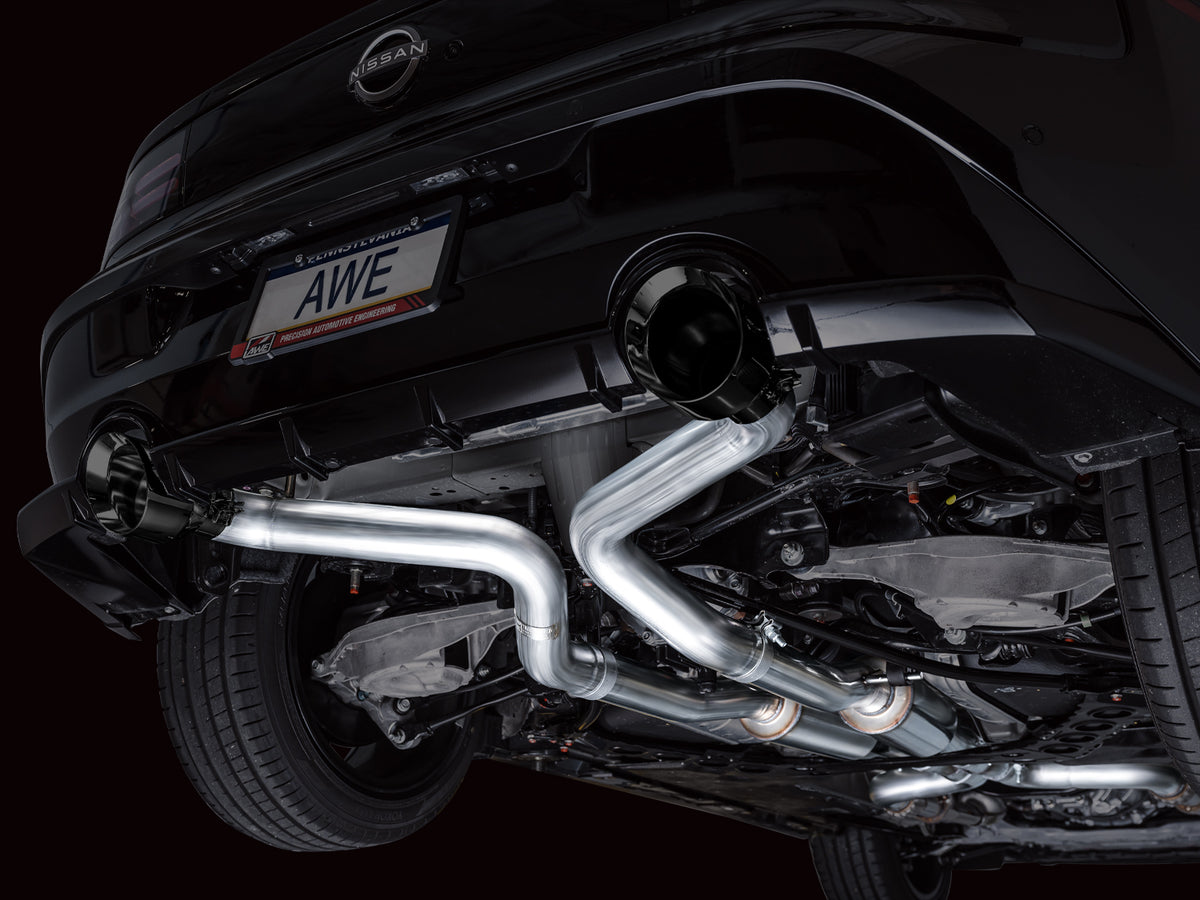 AWE 2023 Nissan Z RZ34 RWD Track Edition Catback Exhaust System w/ Diamond Black Tips - 3020-33400