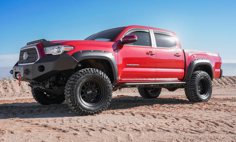 AVS 16-18 Toyota Tacoma Double Cab Ventvisor In-Channel Front &amp; Rear Window Deflectors 4pc - Smoke - 194768