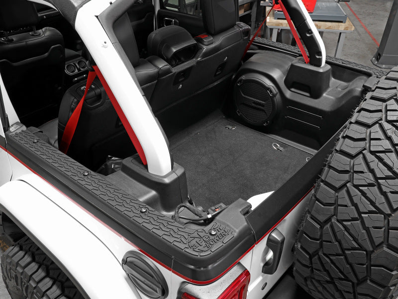 aFe 18-22 Jeep Wrangler JL (4-Door Models w/ 3-Piece Hard-Top Only) Terra Guard Tub Rail Covers - 79-25001