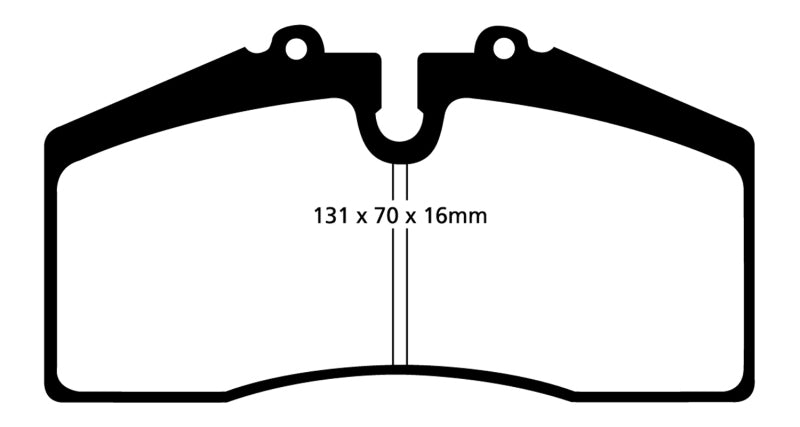 EBC 05+ Ford Saleen Mustang Brembo front calipers Redstuff Front Brake Pads - DP31014C